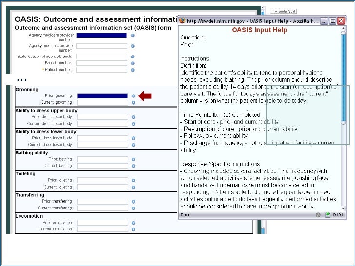 Clinical outcome assessment forms