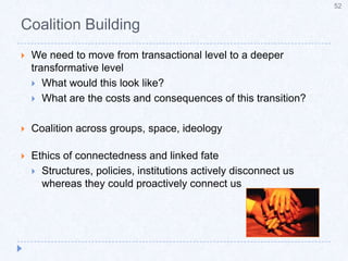 Neighborhood Revitalization45A systems responseWhere are your key leverage points?What are the critical intervention points?Equity focusedCreating a community for all (not a model of gentrification)Emphasis on strategic collaboration