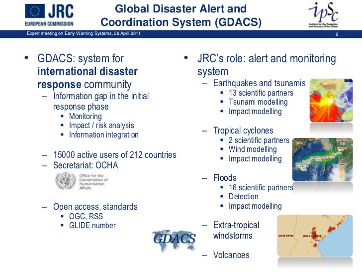 Global Disaster Alert and Coordination System