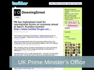 UK Prime Minister’s Office 970,521 followers 