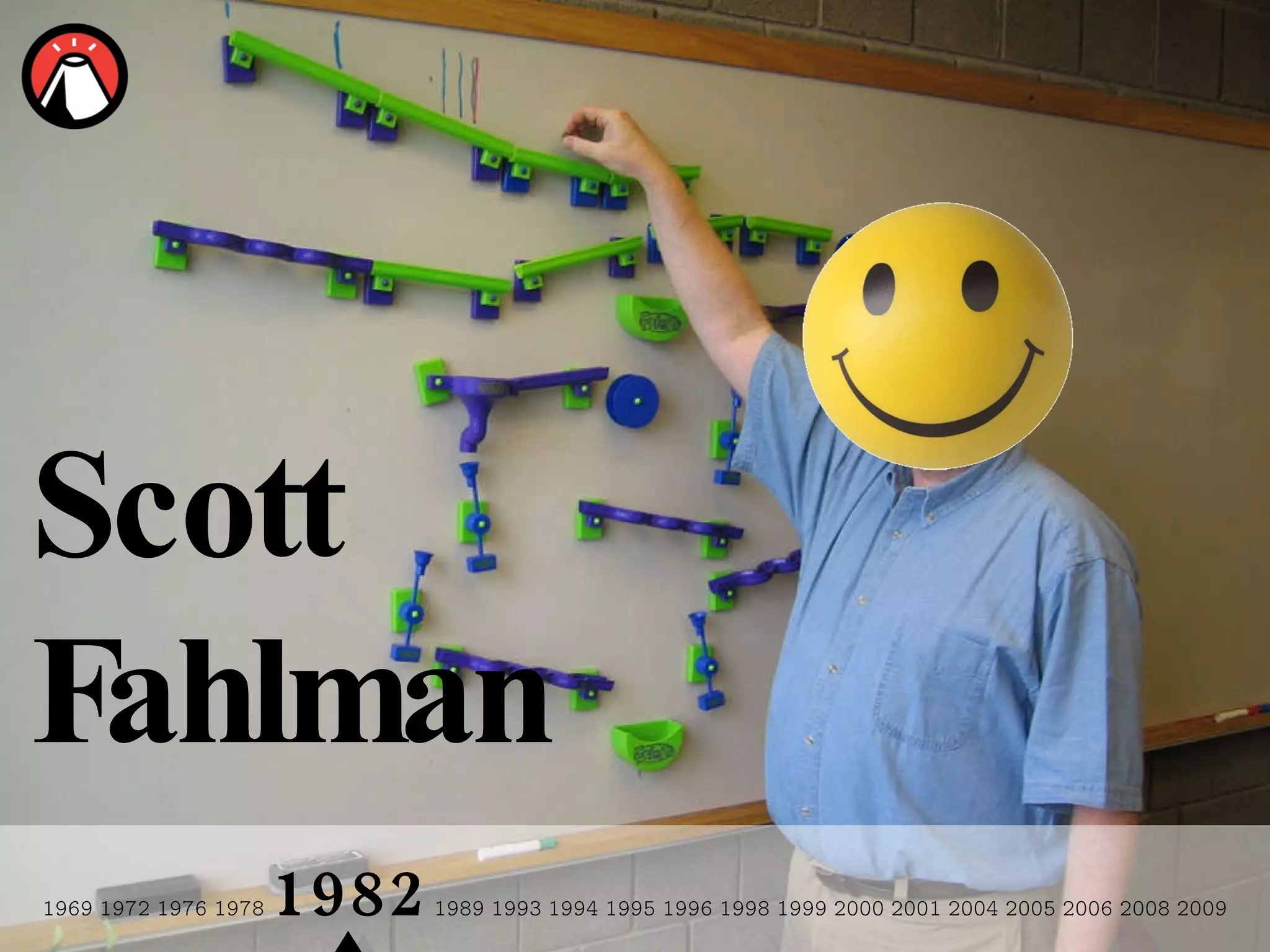 1969 1972 1976 1978  1982  1989 1993   1994 1995 1996 1998 1999 2000 2001 2004 2005 2006 2008 2009 Scott  Fahlman  