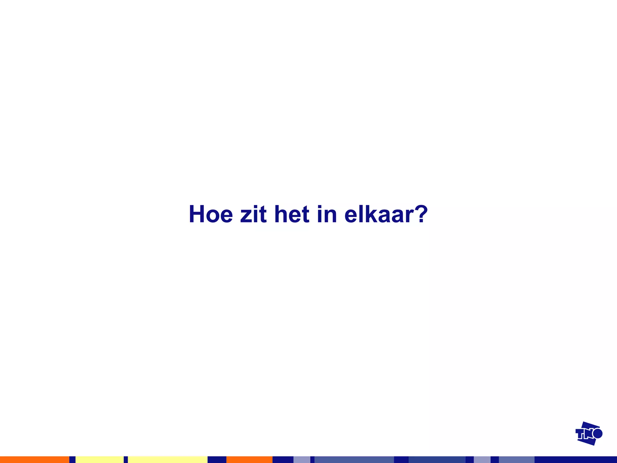 Hoe zit het in elkaar? 