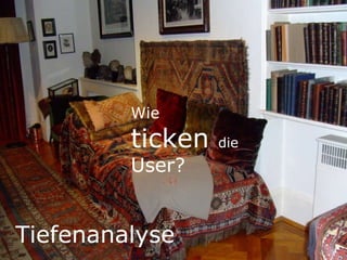 Tiefenanalyse Wie  ticken  die  User? 