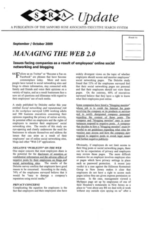 Managing Web 2.0 in Companies