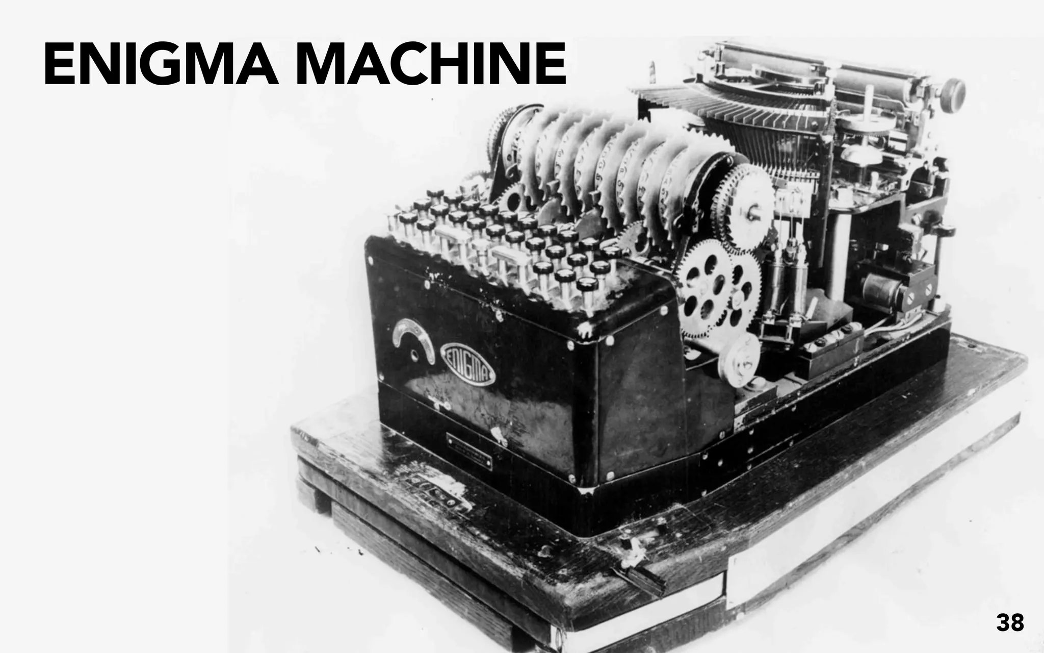 ENIGMA MACHINE




                 38
 