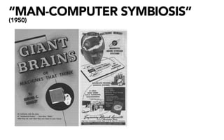 “MAN-COMPUTER SYMBIOSIS”
(1950)
 