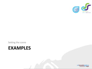 EXAMPLESSetting the scene