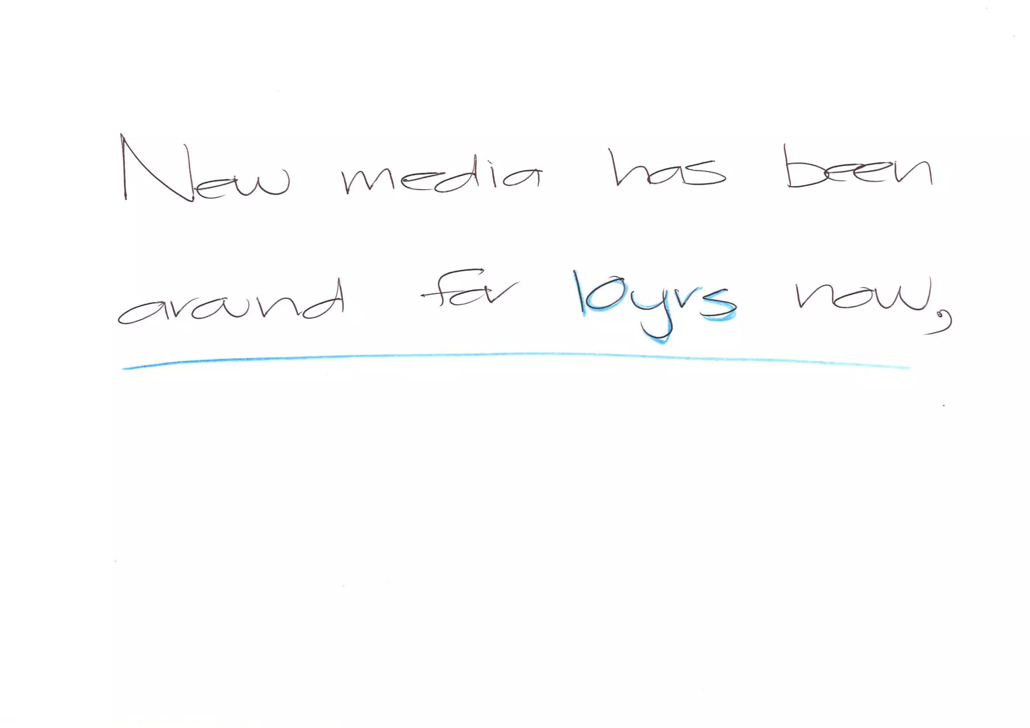 New Media presentation