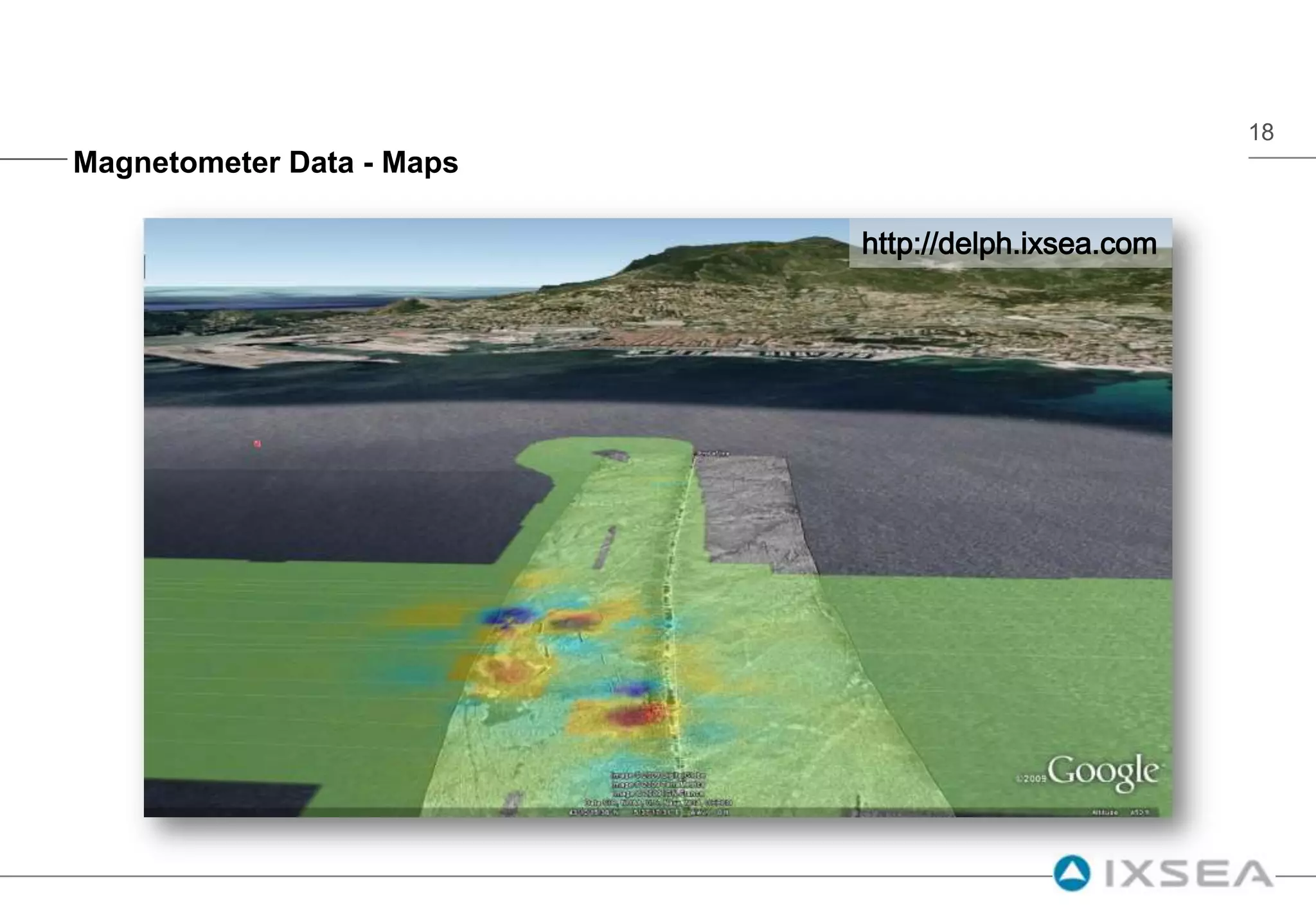 DELPH uses ESRI ArcGIS components to represent spatial data in a 3D environment including the magnetic map and the magnetic anomaly vector which one is a XYZ ShapeFile