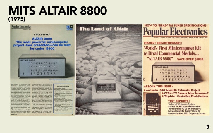an overview of the mits altair computer company In 1973 scelbi computer consulting company offers the first computer kit in the us william yates and jim bybee spent 1973-1974 to develop the mits altair 8800 . an overview of the mits altair computer company In 1973 scelbi computer consulting company offers the first computer kit in the us william yates and jim bybee spent 1973-1974 to develop the mits altair 8800 .