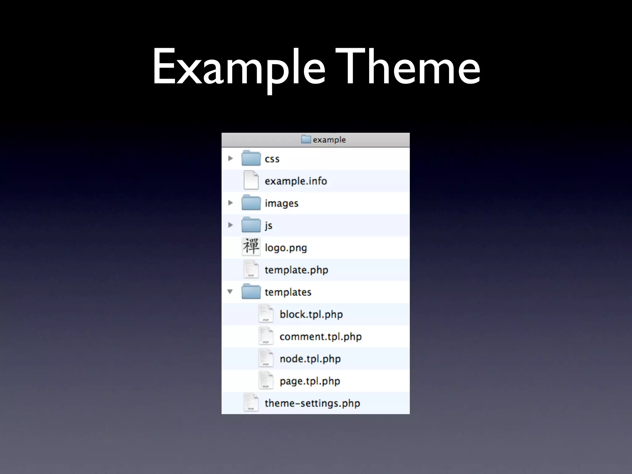 Example Theme
 