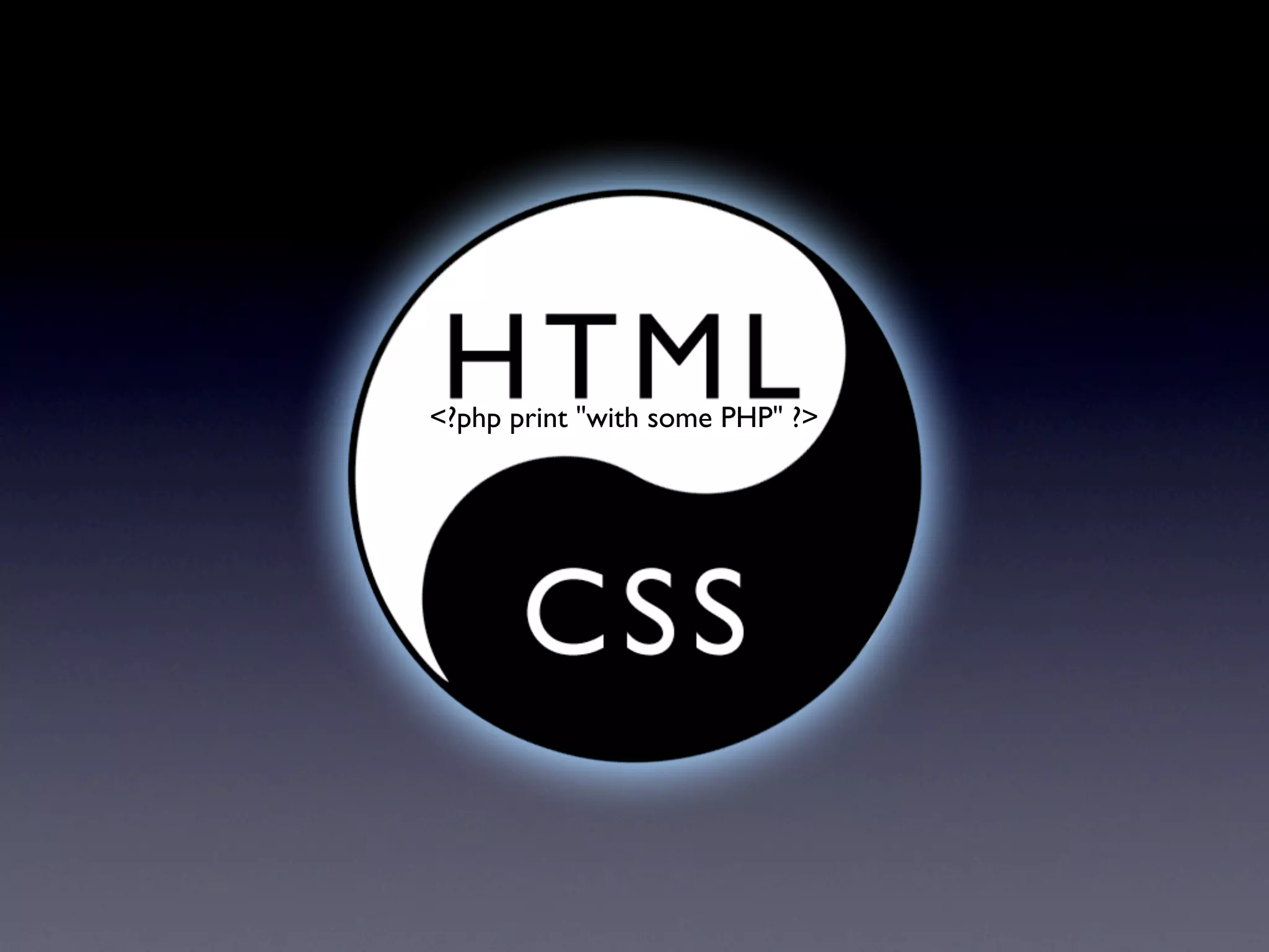 <?php print "with some PHP" ?>

Drupal Design
 