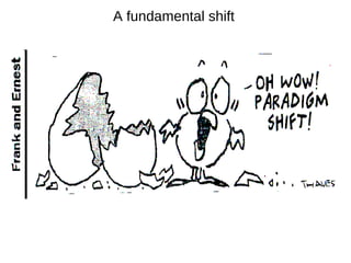 A fundamental shift
 