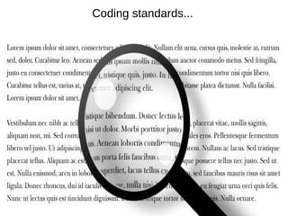 Coding standards...
 