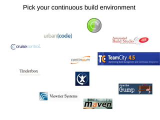 Pick your continuous build environment
 