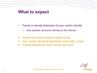 Identity federation & user centric identity | PPT