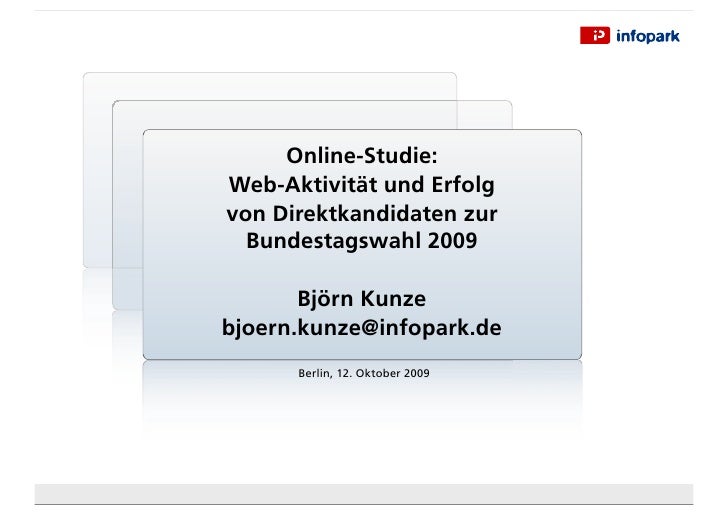 Online Studie Web Aktivitat Und Erfolg Von Direktkandidaten Zur Bun