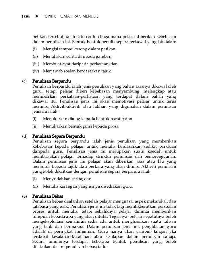 Kemahiran Menulis