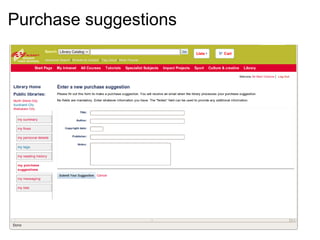 Purchase suggestions   