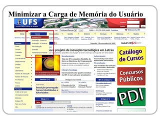 Minimizar a Carga de Memória do Usuário




     Clique para editar o estilo do subtítulo
                     mestre
 