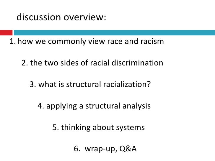 The legacy of race an introduction to structural racialization