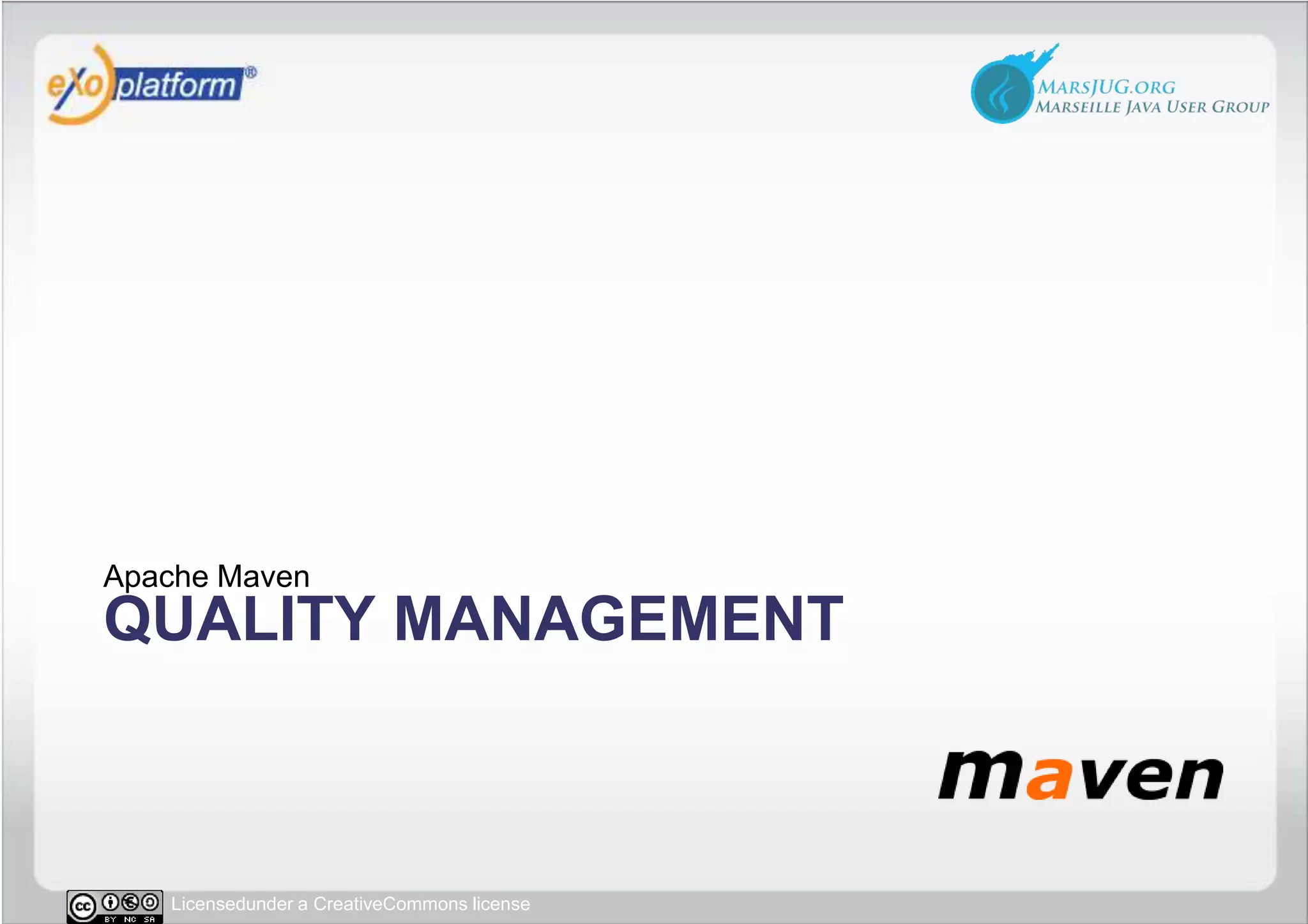 Quality managementApache Maven