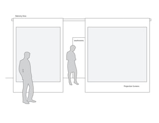 Balcony Area




               washrooms




                           Projection Screens
 