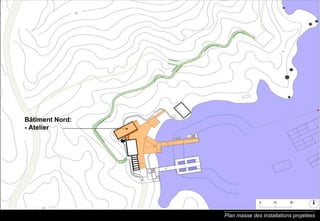 Plan masse des installations projetées B âtiment Nord: - Atelier 