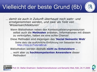 … weil zumindest Bibliotheken nach Einführung von RDA gar nicht mehr anders können! 