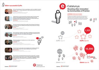 e-Catalunya: boosting eGov innovation by Communities of Practice