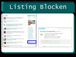 Listing Blocken 