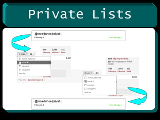Private Lists 