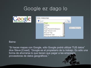 Produktutik zerbitzurako bidea Mapa berritzeak 
