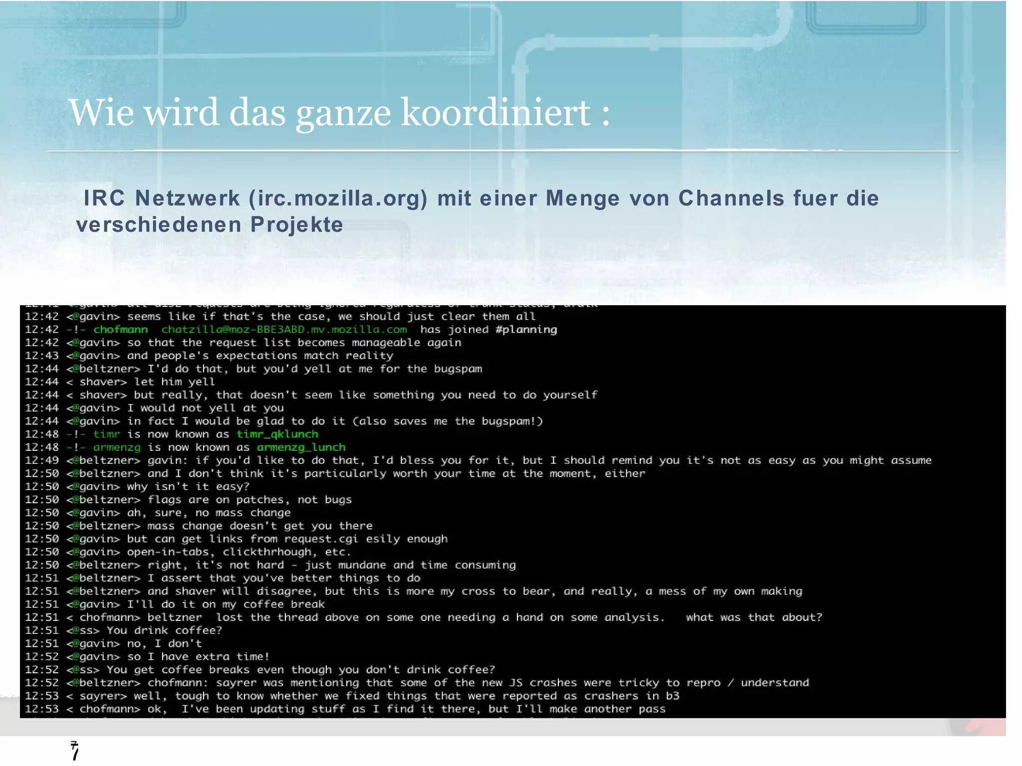 Agenda Das Mozilla Projekt! 