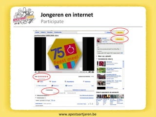 Jongeren en internet Participate www.apestaartjaren.be 