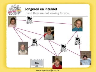 Jongeren en internet … and they are not looking for you. www.apestaartjaren.be 