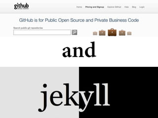Building Static Website With Github And Jekyll