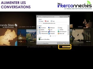 ALIMENTER LES  CONVERSATIONS 