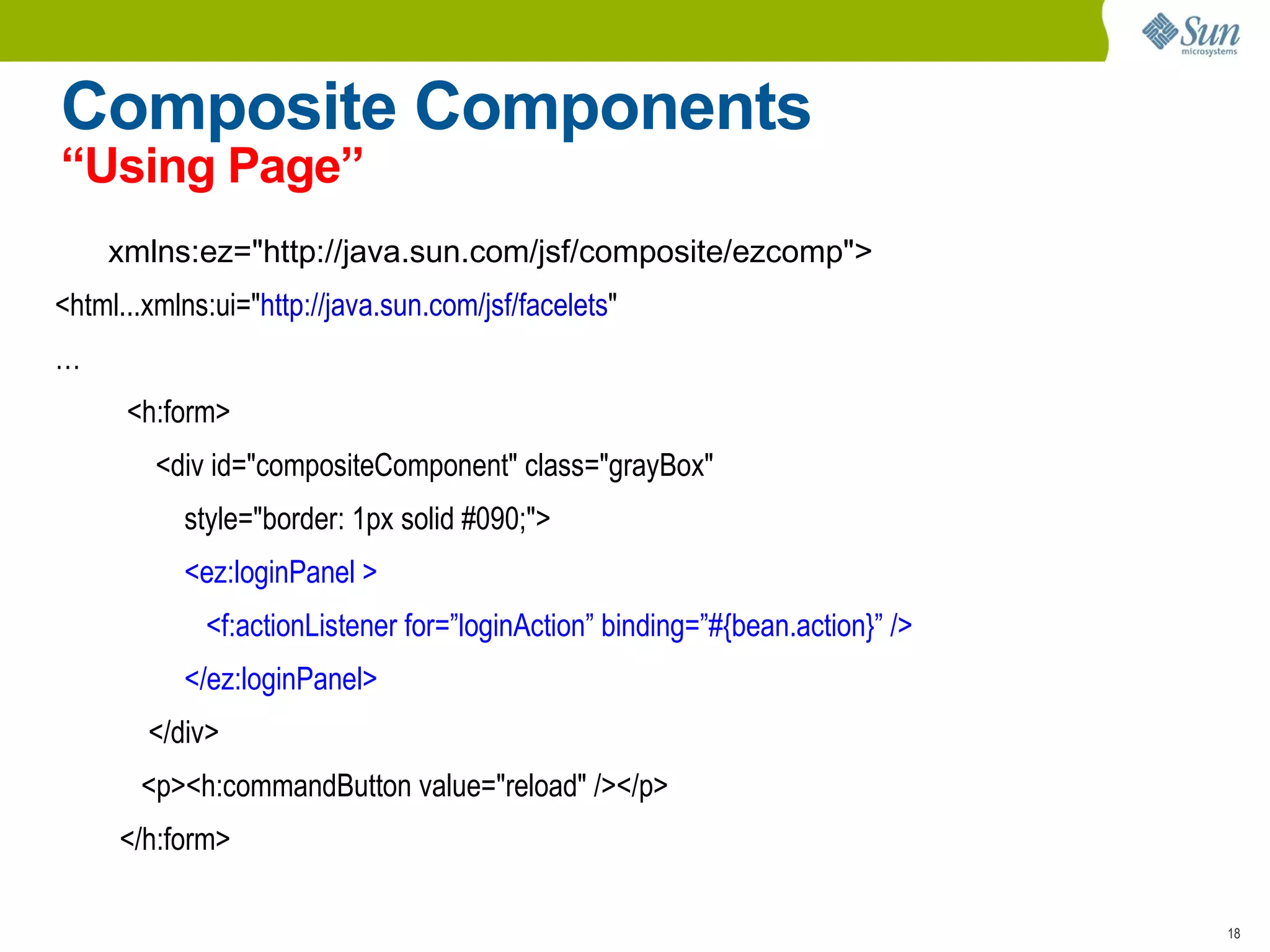 Partial State Saving JSF 1.x State Saving: Tedious/error prone for component developers 