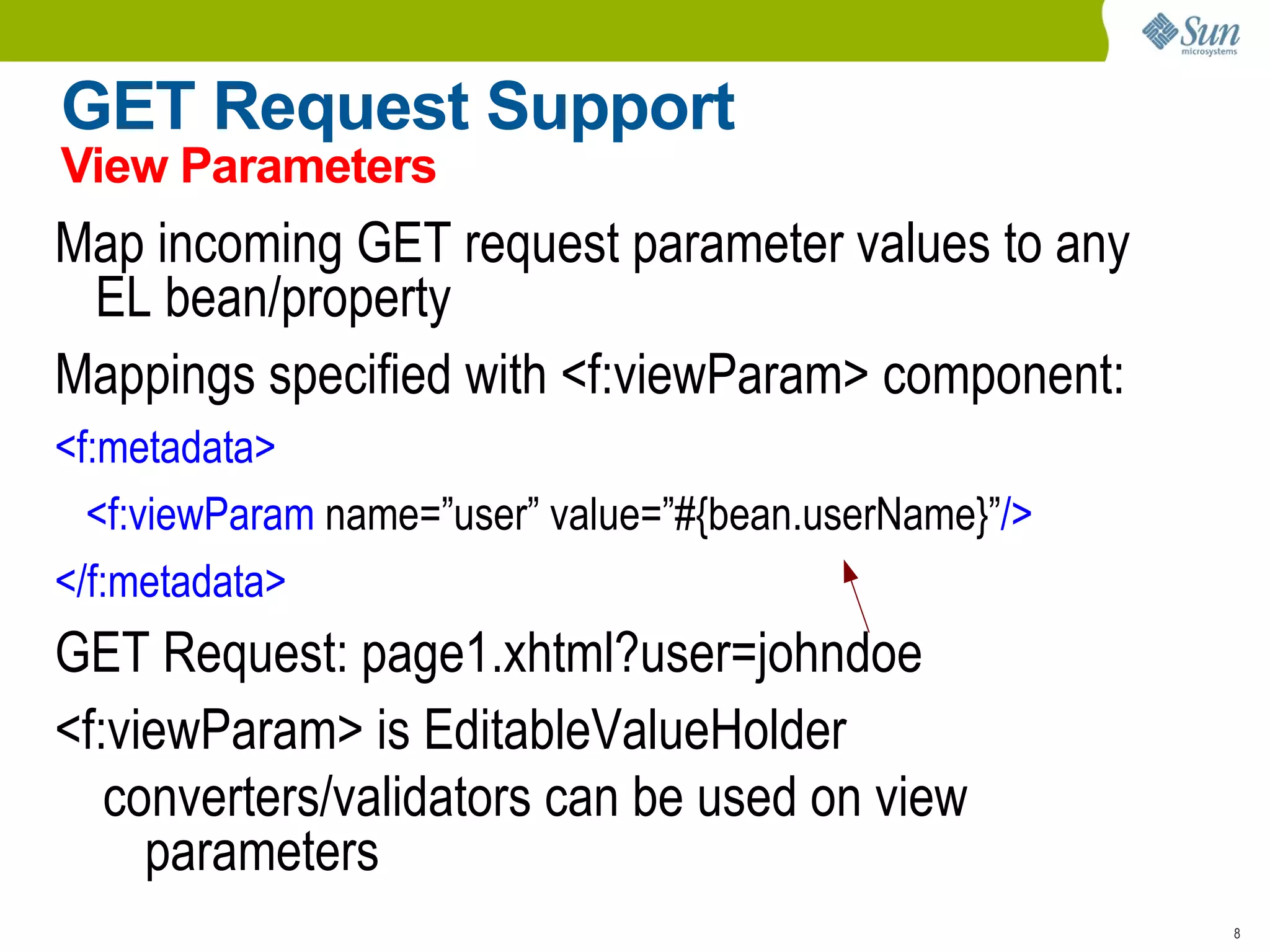 Resources No need for separate Filter or Servlet 