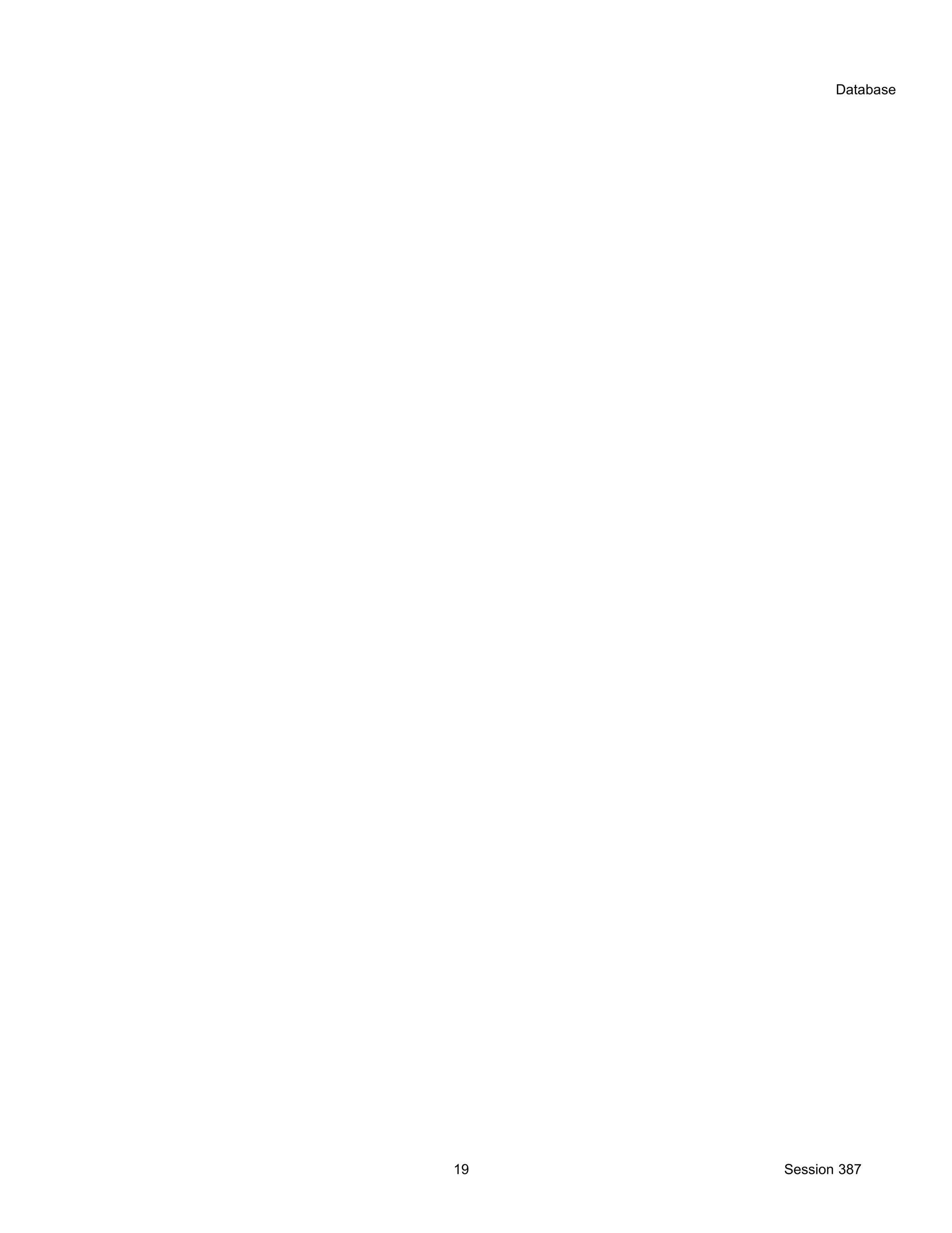 Database 19 Session 387 