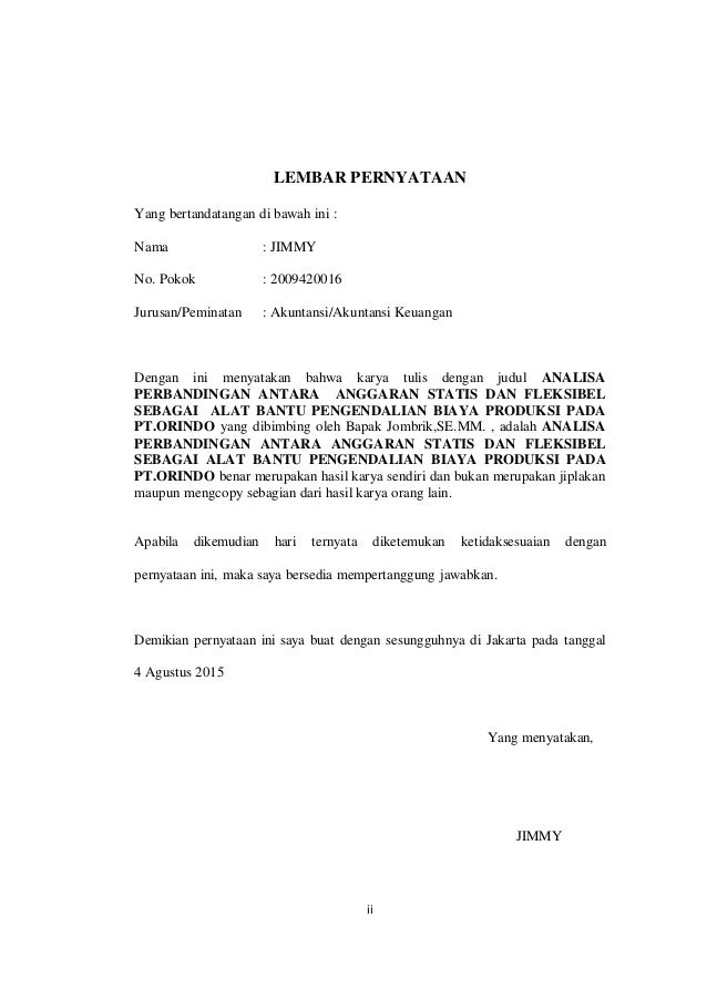 ANALISA PERBANDINGAN ANTARA ANGGARAN STATIS DAN FLEKSIBEL 