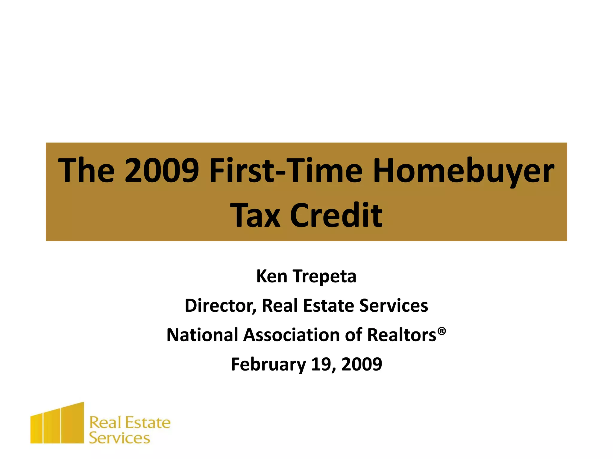 2009 Tax Credit Slideshow