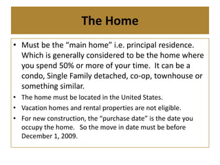 2009 Tax Credit Slideshow