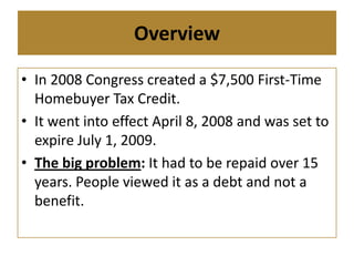 2009 Tax Credit Slideshow