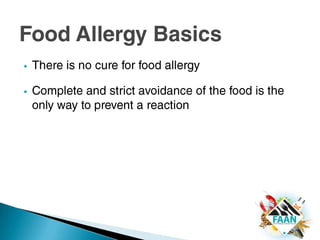 A food allergy is an abnormal response by the immune system to a food protein