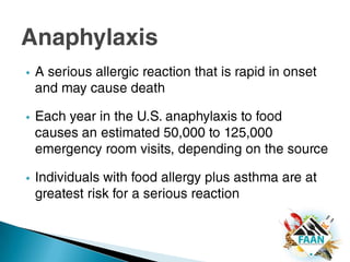 Eight foods cause 90% of the allergic reactions inthe United States:Milk