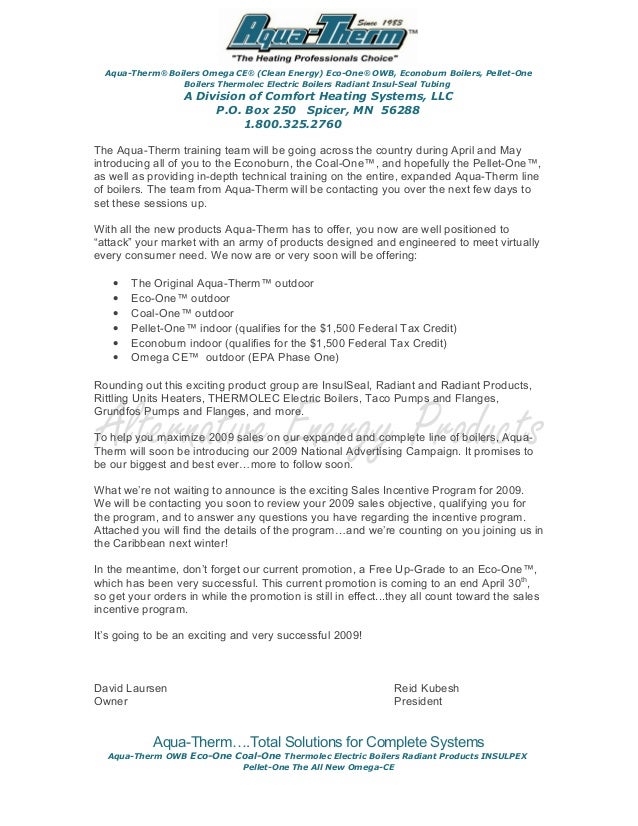 sales announcement sample