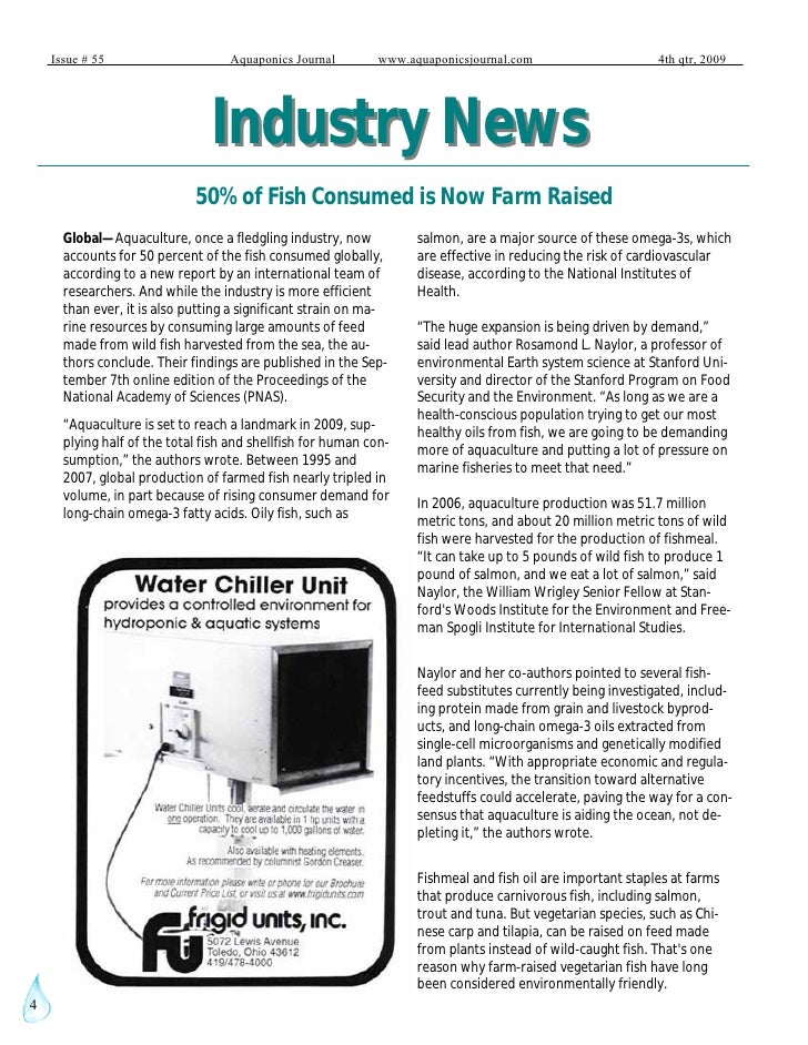 2009 aquaponics journal
