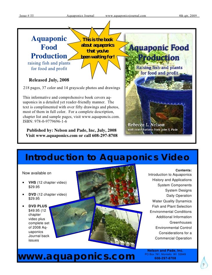 2009 aquaponics journal